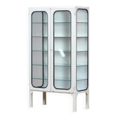Glass & Iron Medical Cabinet, 1970s