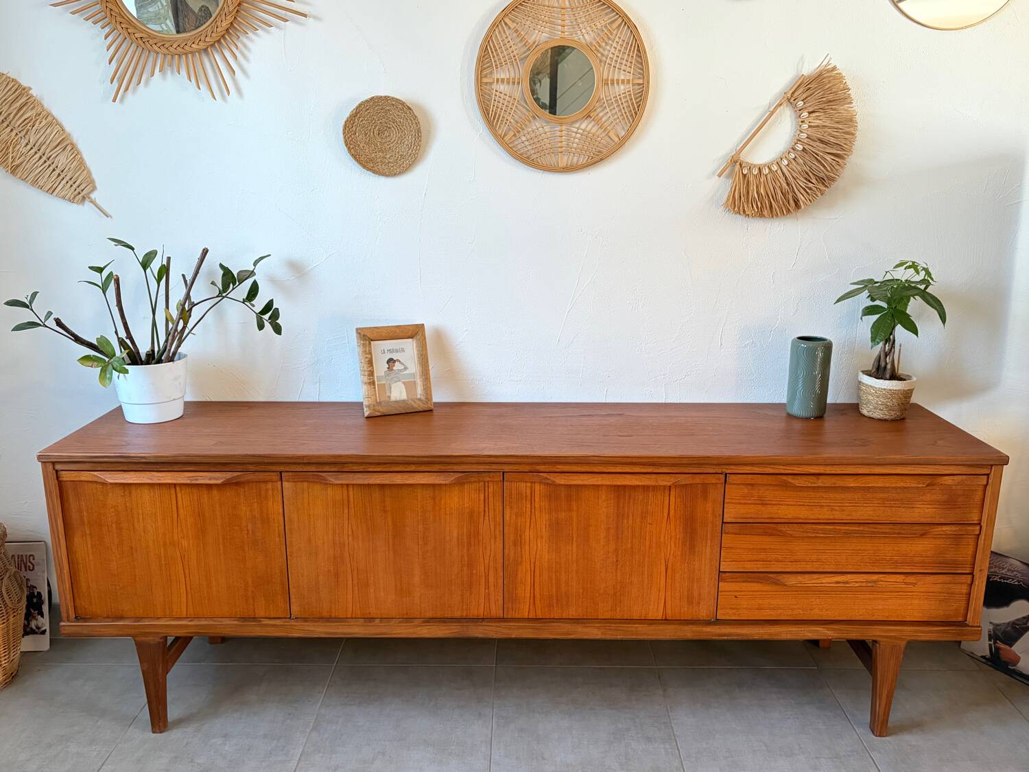 Vintage Scandinavian teak sideboard