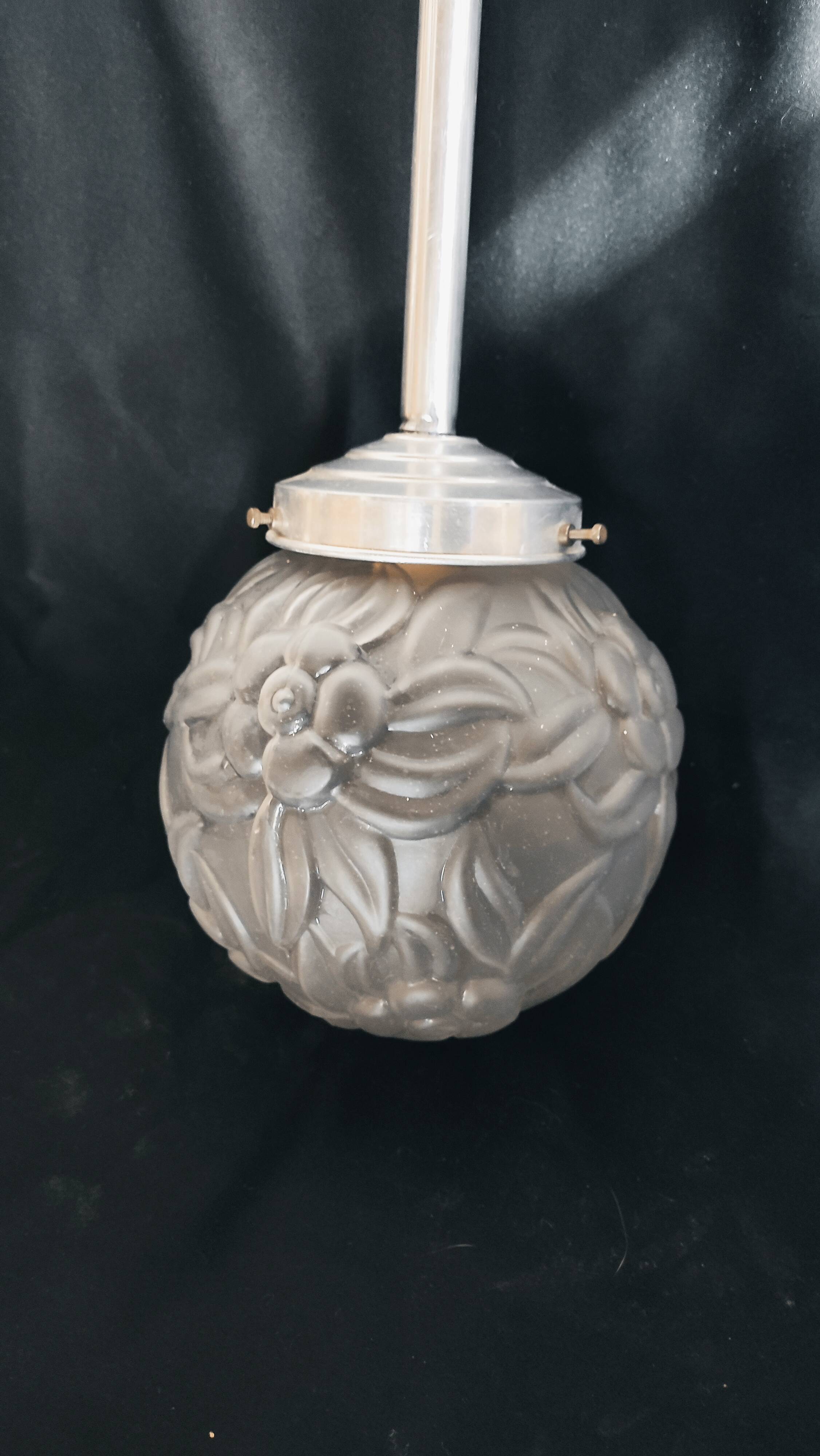 Art Deco ball pendant light