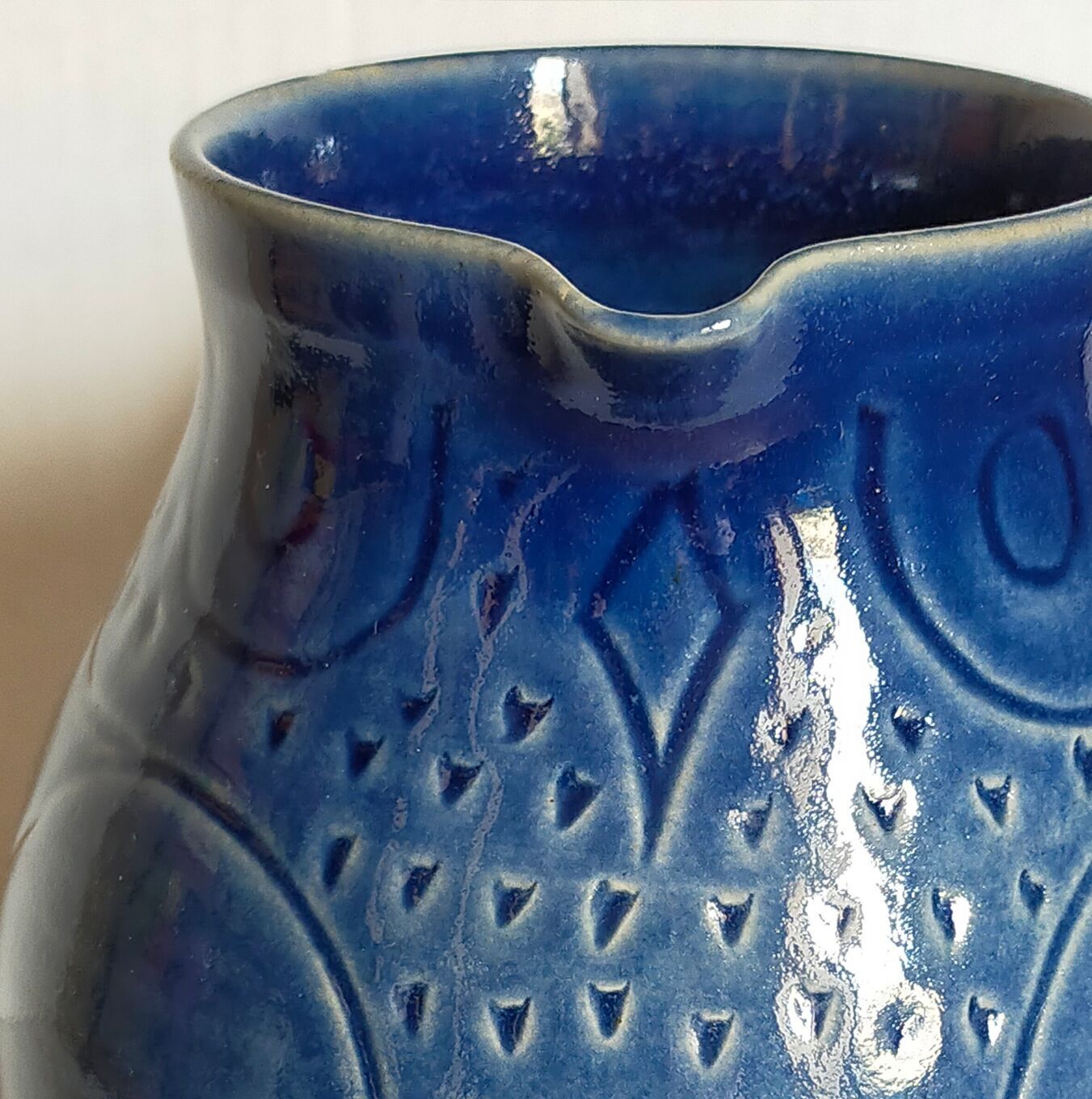 Vintage ceramic zoomorphic potter's pitcher