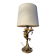 Lampe vintage dorée bouquet de lys Flor Art