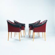 Fauteuils Sinan en cuir et en bois de hêtre