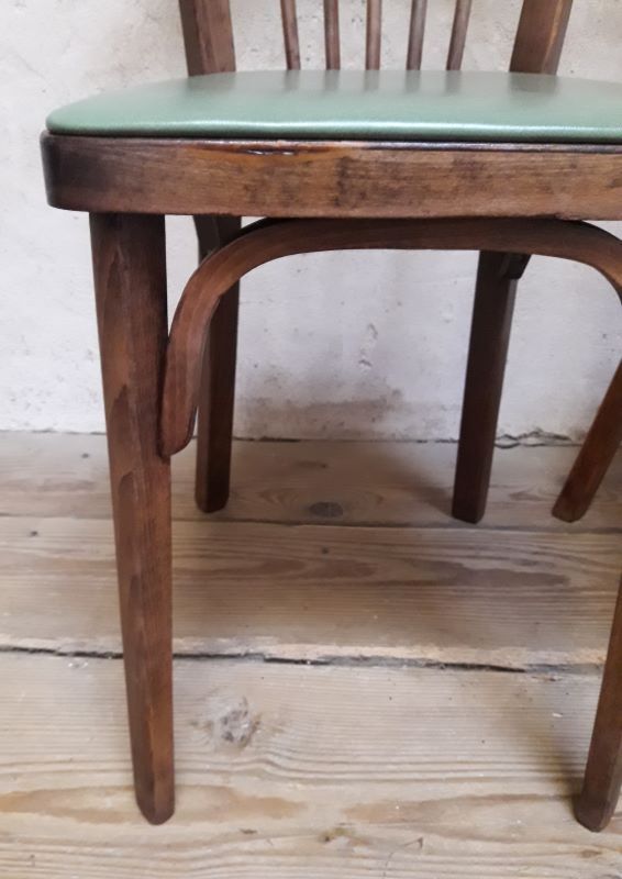 Pair of Baumann bistro chairs n°12