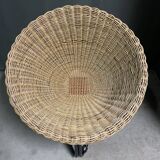 Rattan lounge chair by rohé noordwolde, 1960's