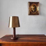 Vintage wooden lamp 1950/60 brutalist design