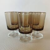 6 Luminarc Sweden liqueur glasses / Smoked Cavalier