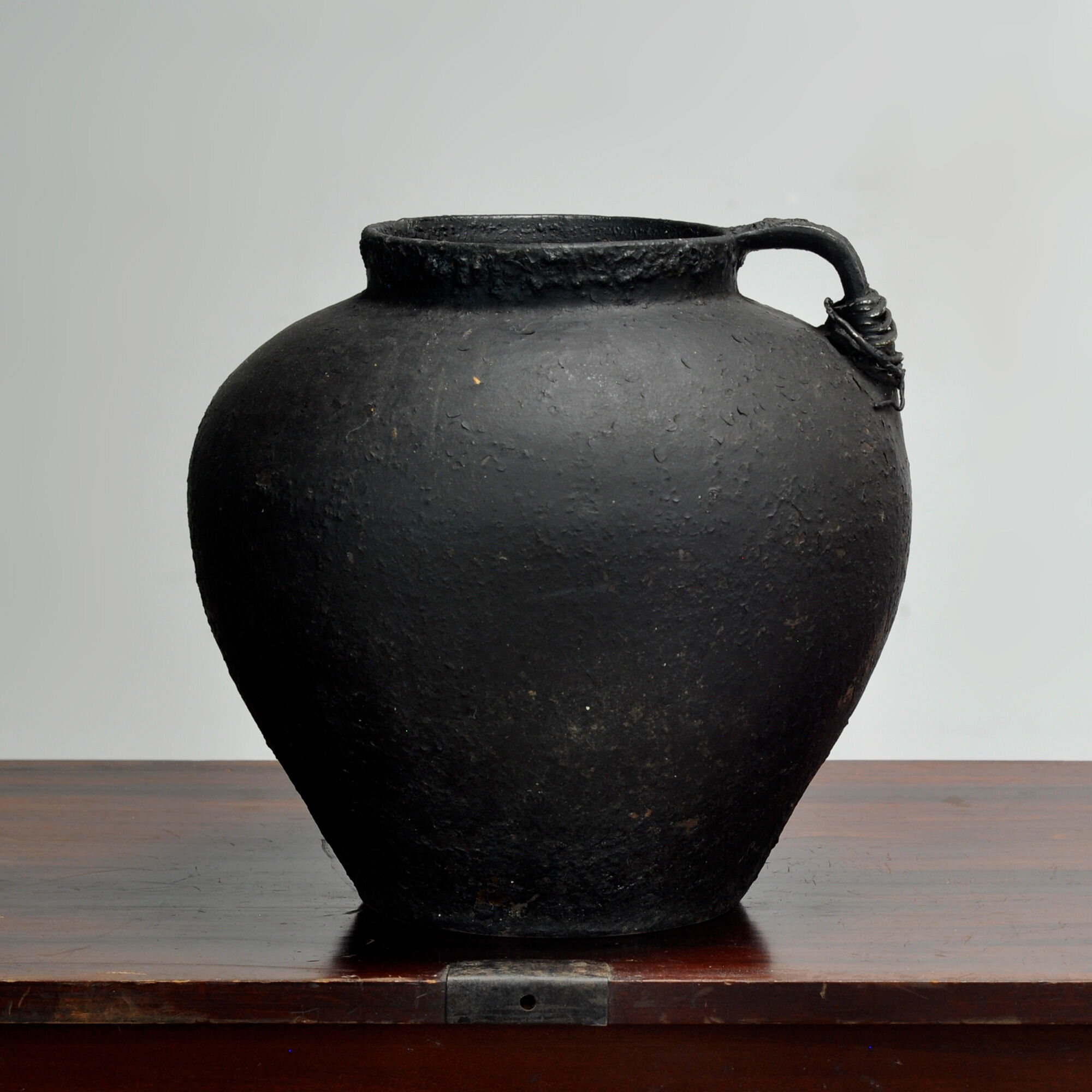 Antique earthenware pot from Moldova, circa 1850