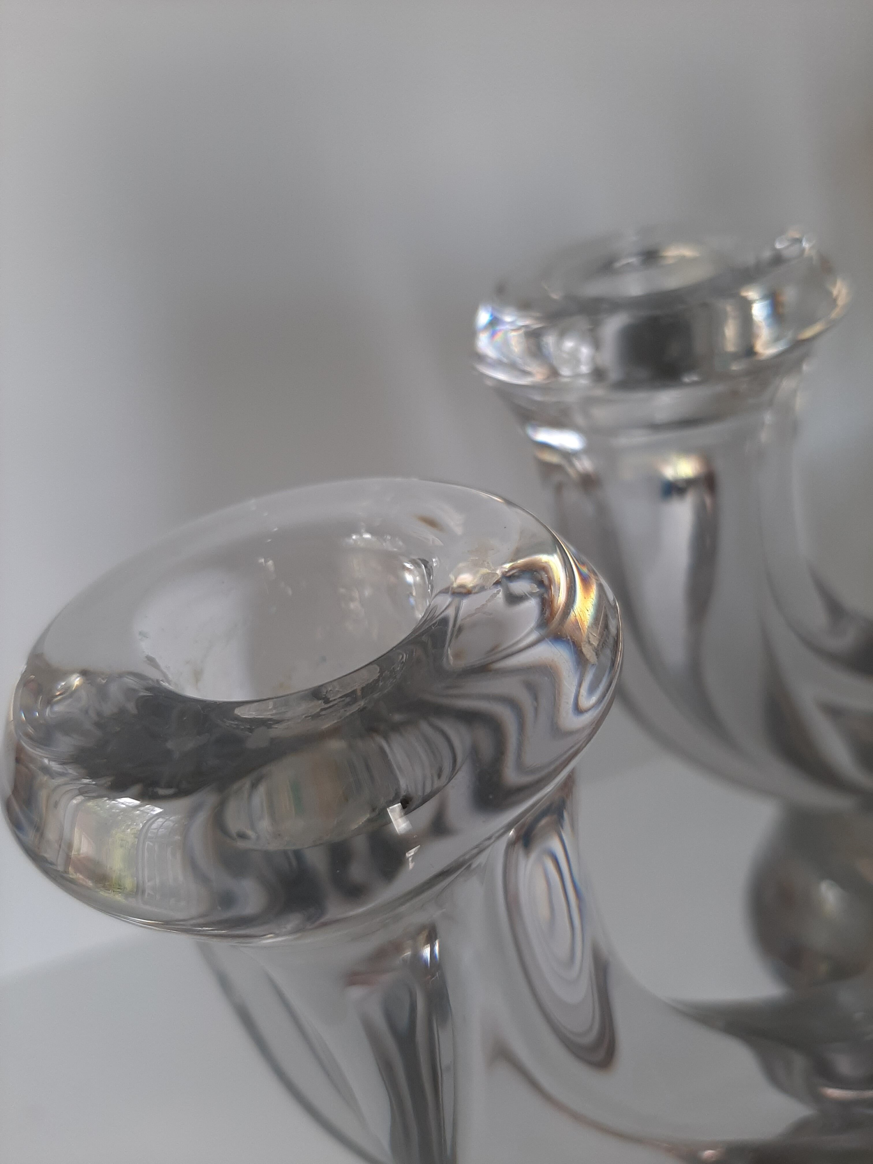 Pair of vintage candle holders