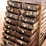 Commode industrielle marron