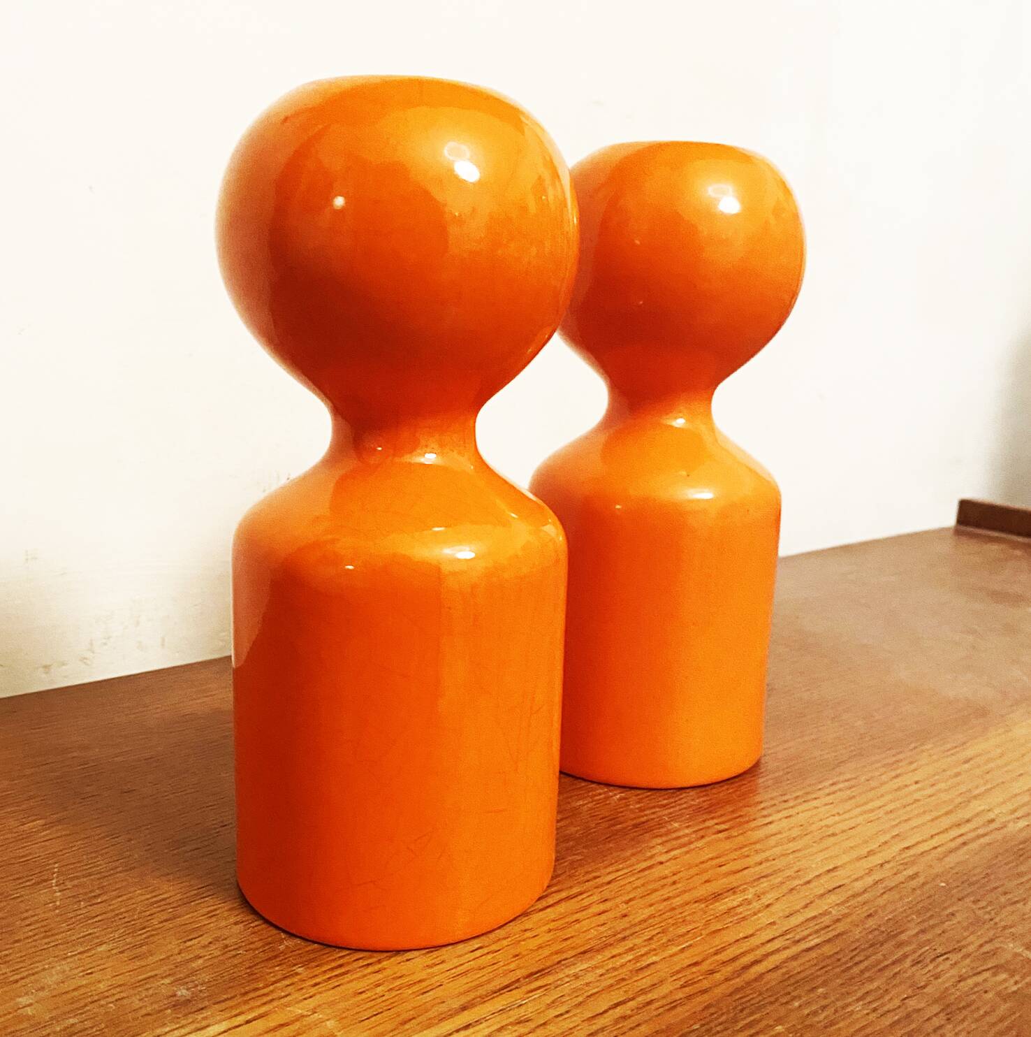 Pair of Liisi Beckmann Candlesticks for Gabbianelli, 1960s