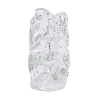 Soliflore "ice" glass 70s