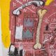 Jean-Michel Basquiat. Numbered color silkscreen print. 1990s.