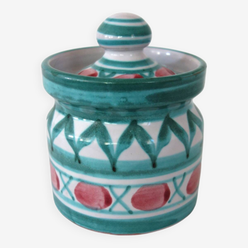 Old ceramic pot / sugar bowl, Robert Picault, Vallauris