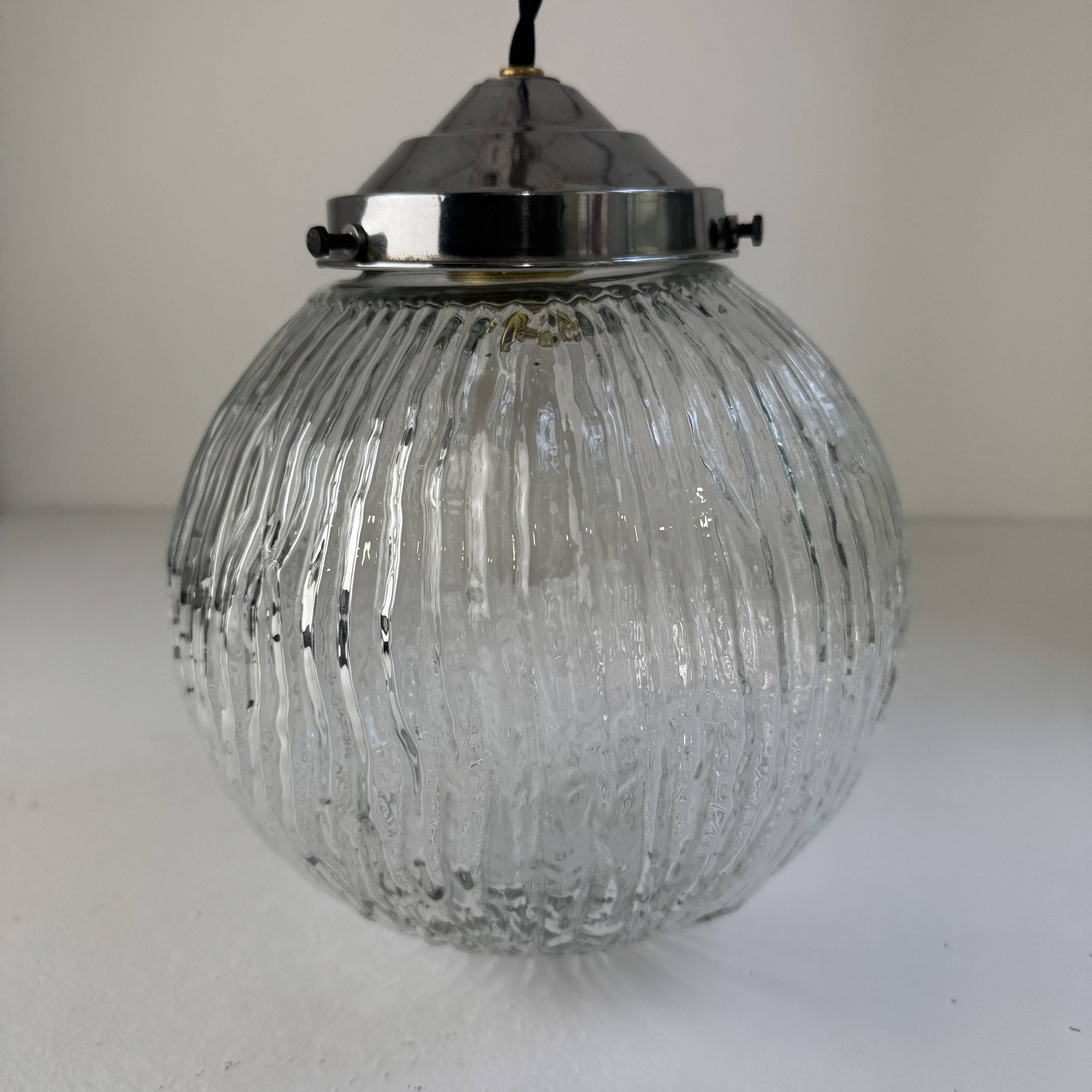 VINTAGE XL ART DECO CHANDELIER