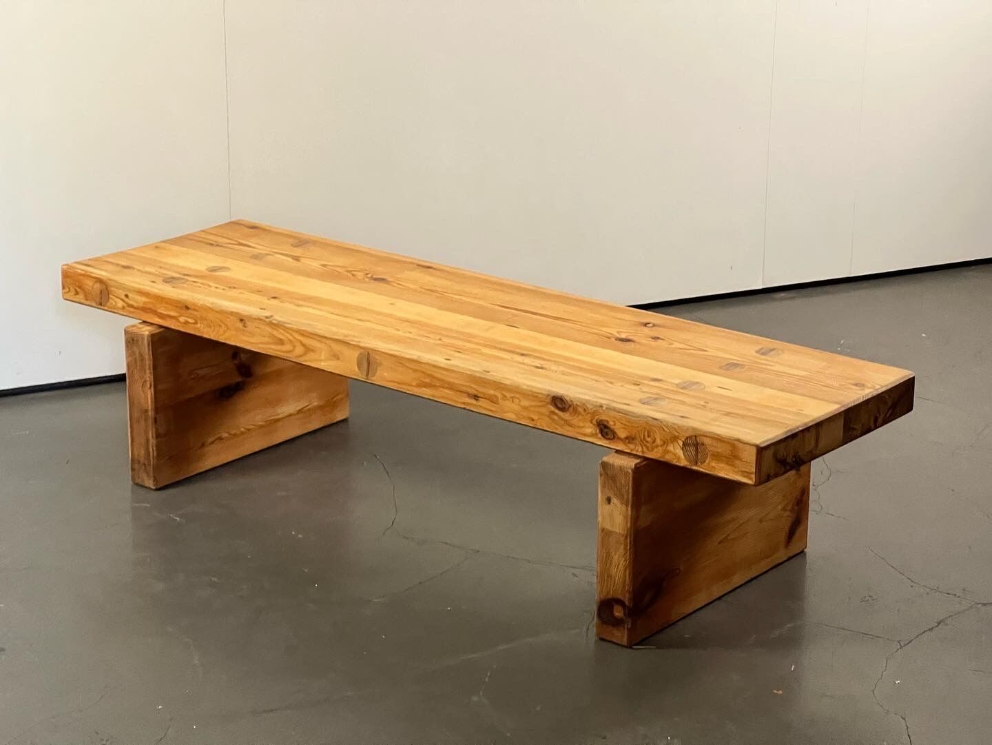 Roland Wilhelmson's pine coffee table / bench