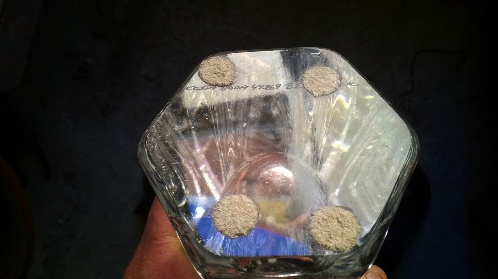 Crystal vase signed Kosta Boda