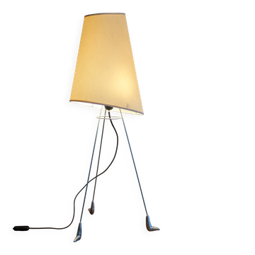 Louis Drimmer wire tripod lamp, France 1980