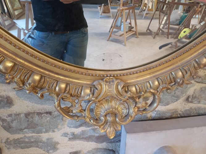 Miroir style Louis XVI oval 150 x 100cm