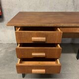 Vintage Look Wooden Desk Retro Design 1950 1960
