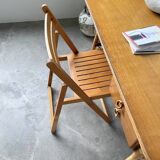 Louis Sognot rattan desk and its chair