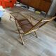Wooden cane lounge chair
