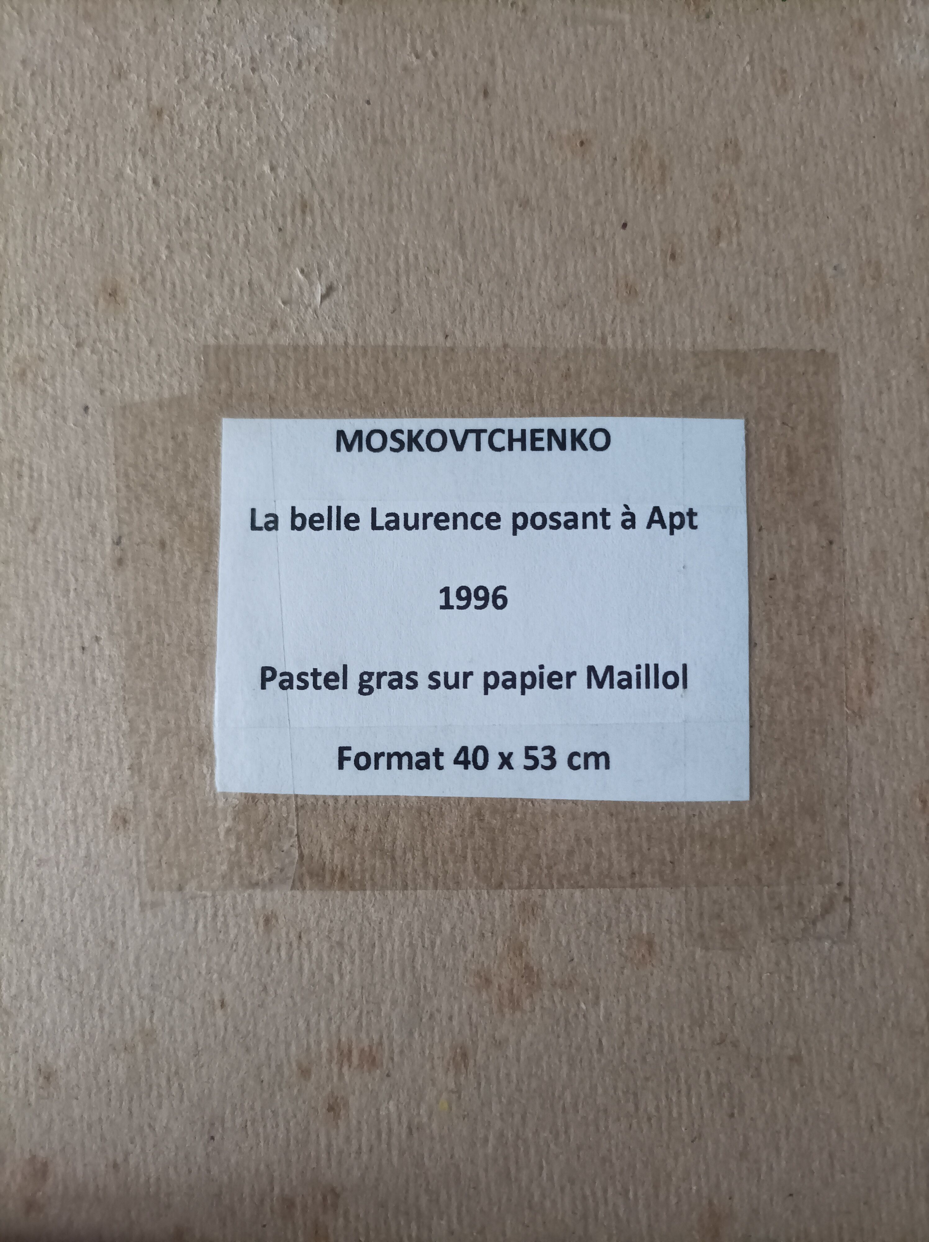 Michel Moskovchenko pastel painting Female Nude