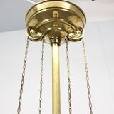 Unique adjustable Art Nouveau pendant light from the 1920s