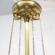 Unique adjustable Art Nouveau pendant light from the 1920s