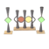 Wrought iron candle holders by Erik Hoglund & Pierre Forsell  for Bo Svensk, Sweden 1950s.
