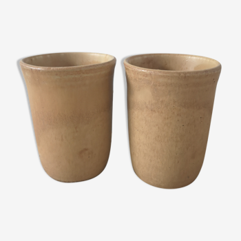 Lot of 2 Rhoda sandstone cups