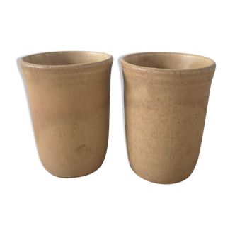 Lot of 2 Rhoda sandstone cups