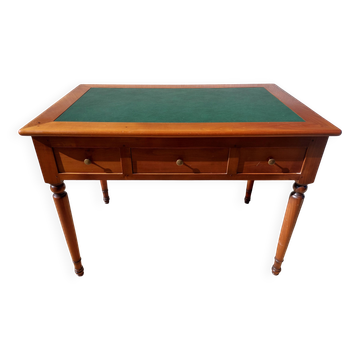 Bureau, plateau en cuir