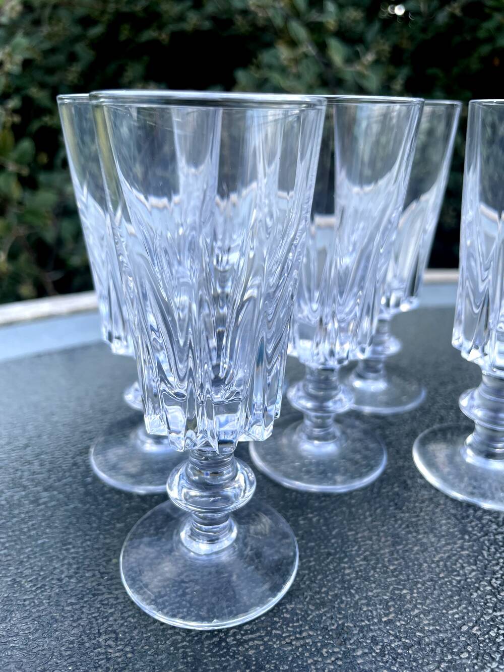 Set of 6 bayel crystal liqueur glasses