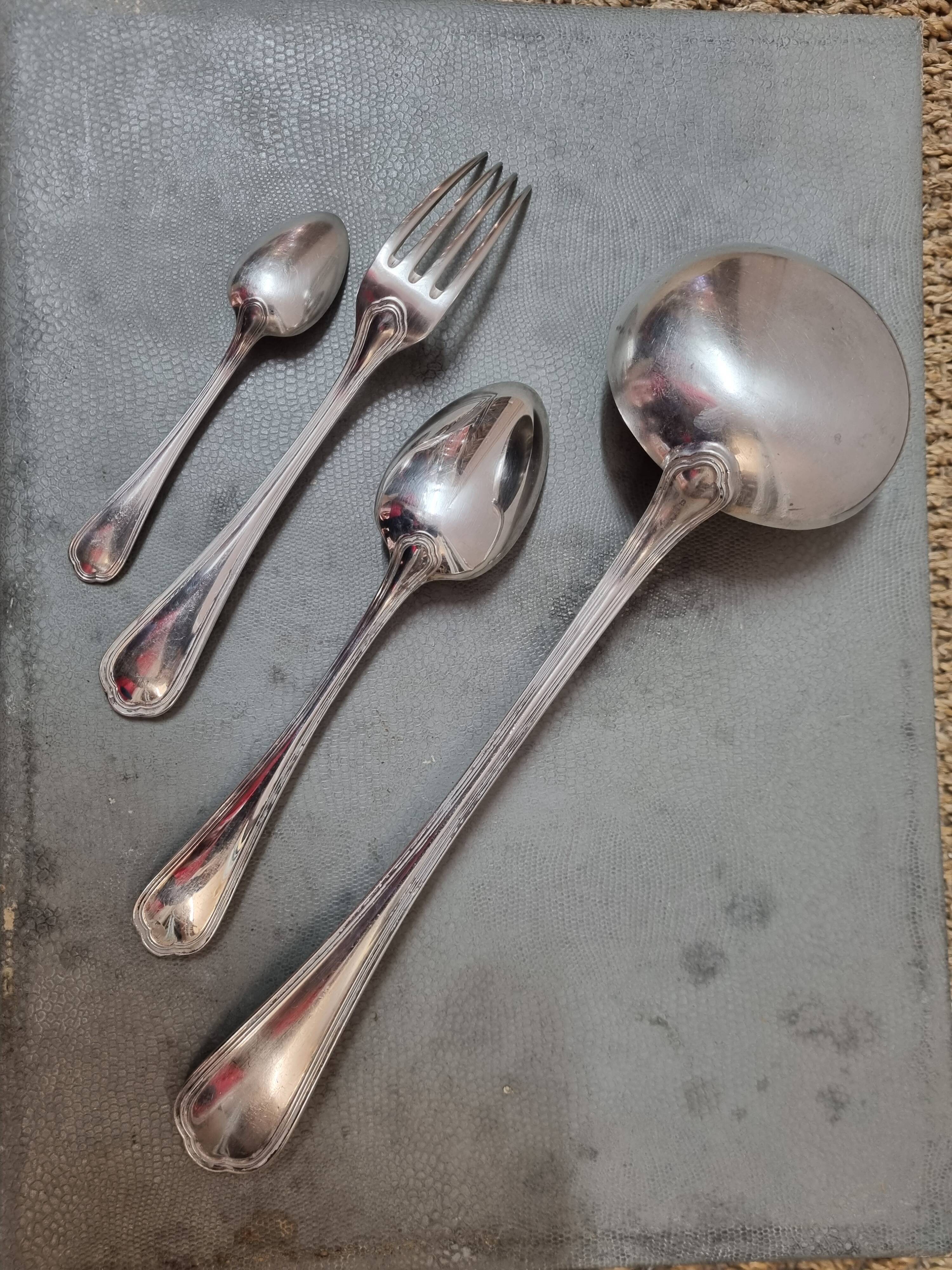 Cutlery set Christofle model Spatours silver