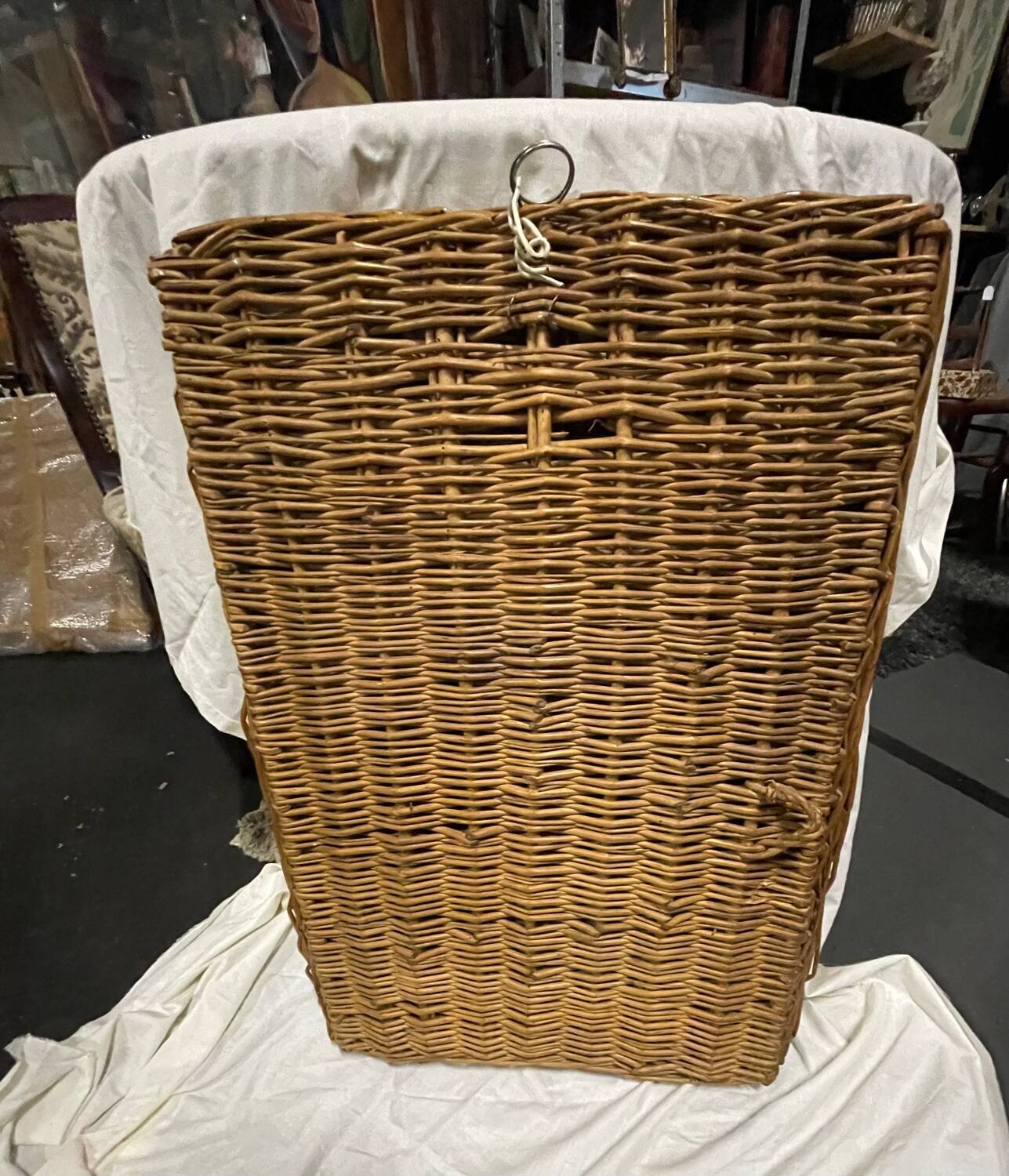 Vintage wicker mirror 1950