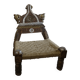 Chaise en bois sculpté et corde