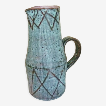 Pichet signé Camos Vallauris, céramique émaillée, années 60/70