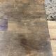 Rectangular wooden farmhouse table turned 90cm or old desk