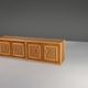 Four-door buffet in rattan and wood, France, 1960s