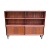 Rosewood bookcase with sliding doors and drawers, Denmark 1960