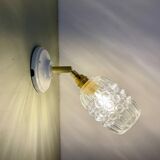 Vintage bubble glass tulip wall light