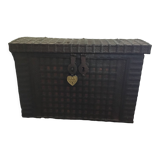 Old trunk in solid wood and ironwork