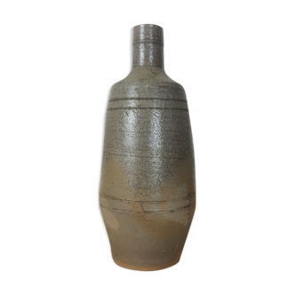 Vase soliflore en grès forme bouteille