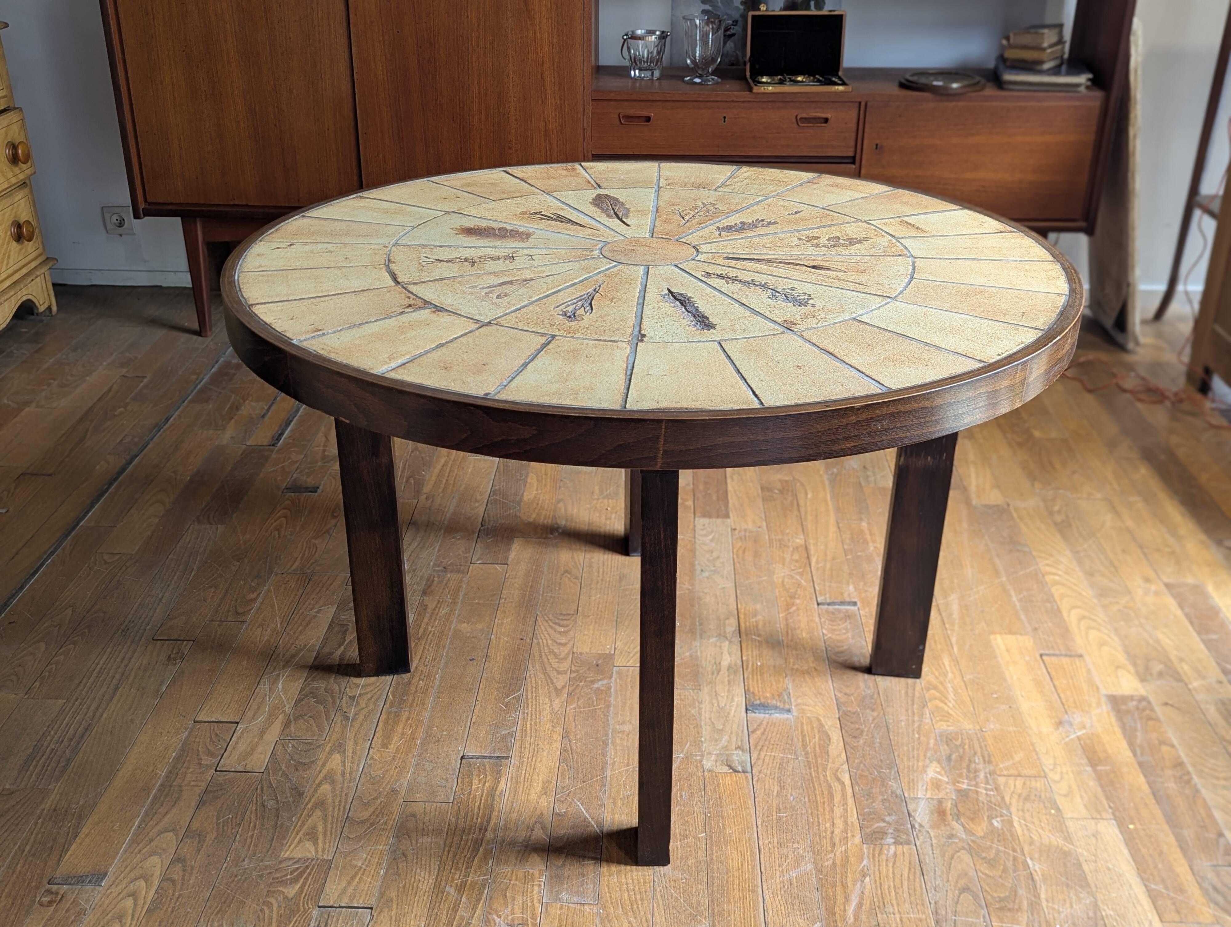 Roger Capron high table, 'Herbiers' model