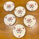 6 faience dessert plates Manufacture de Salins