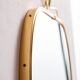 Metal and brass framed mirror