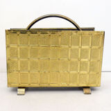 1960's brass magazine rack