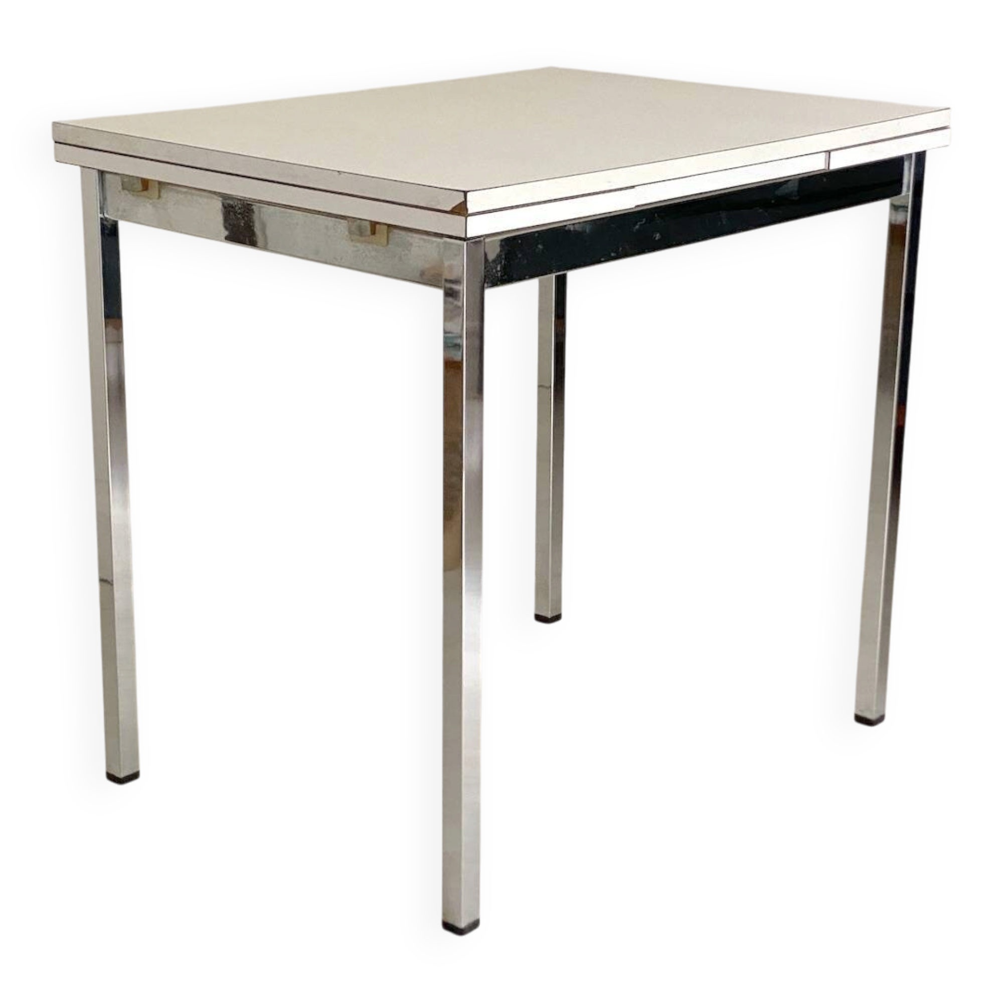 Vintage 1970s white formica extending table