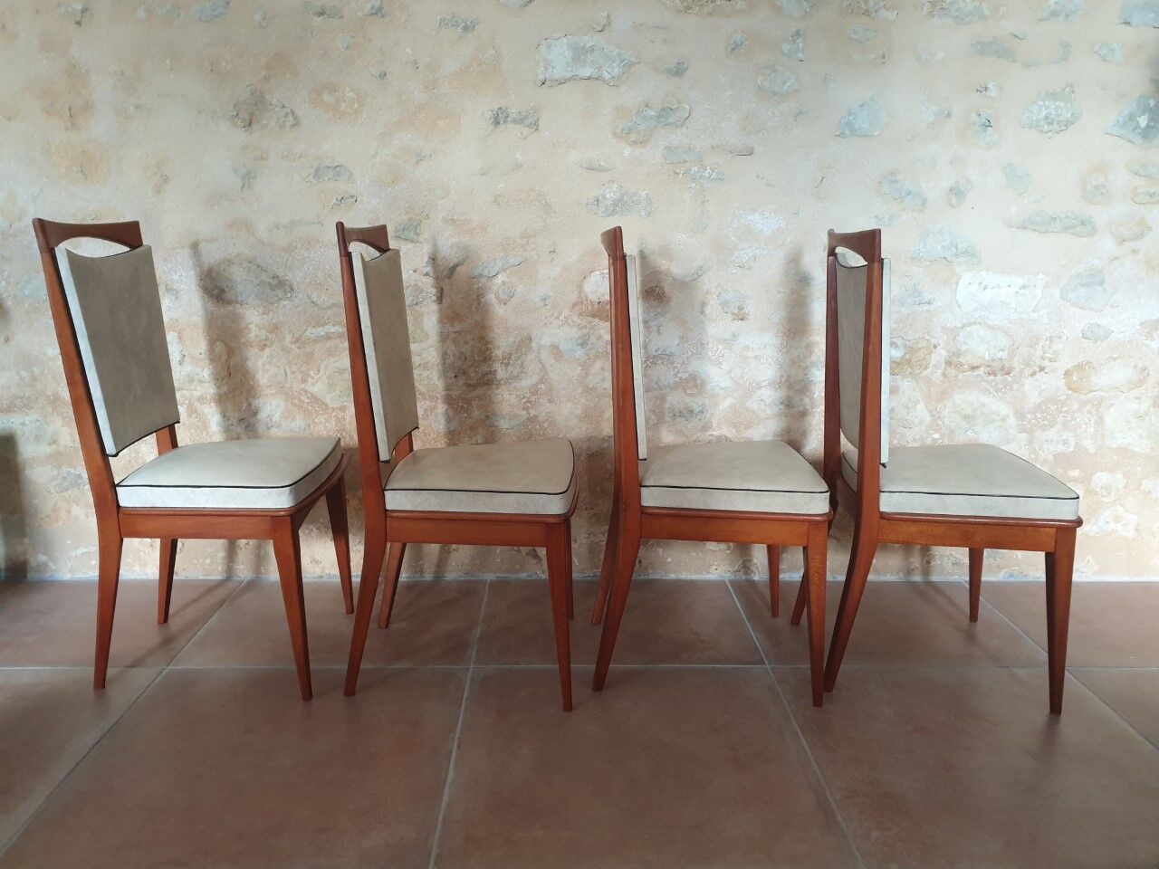 Set of 5 chairs 60s