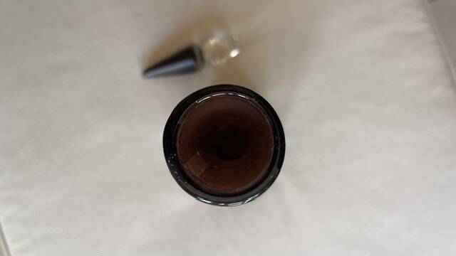 Bottiglia triangolare  venini serie incisi